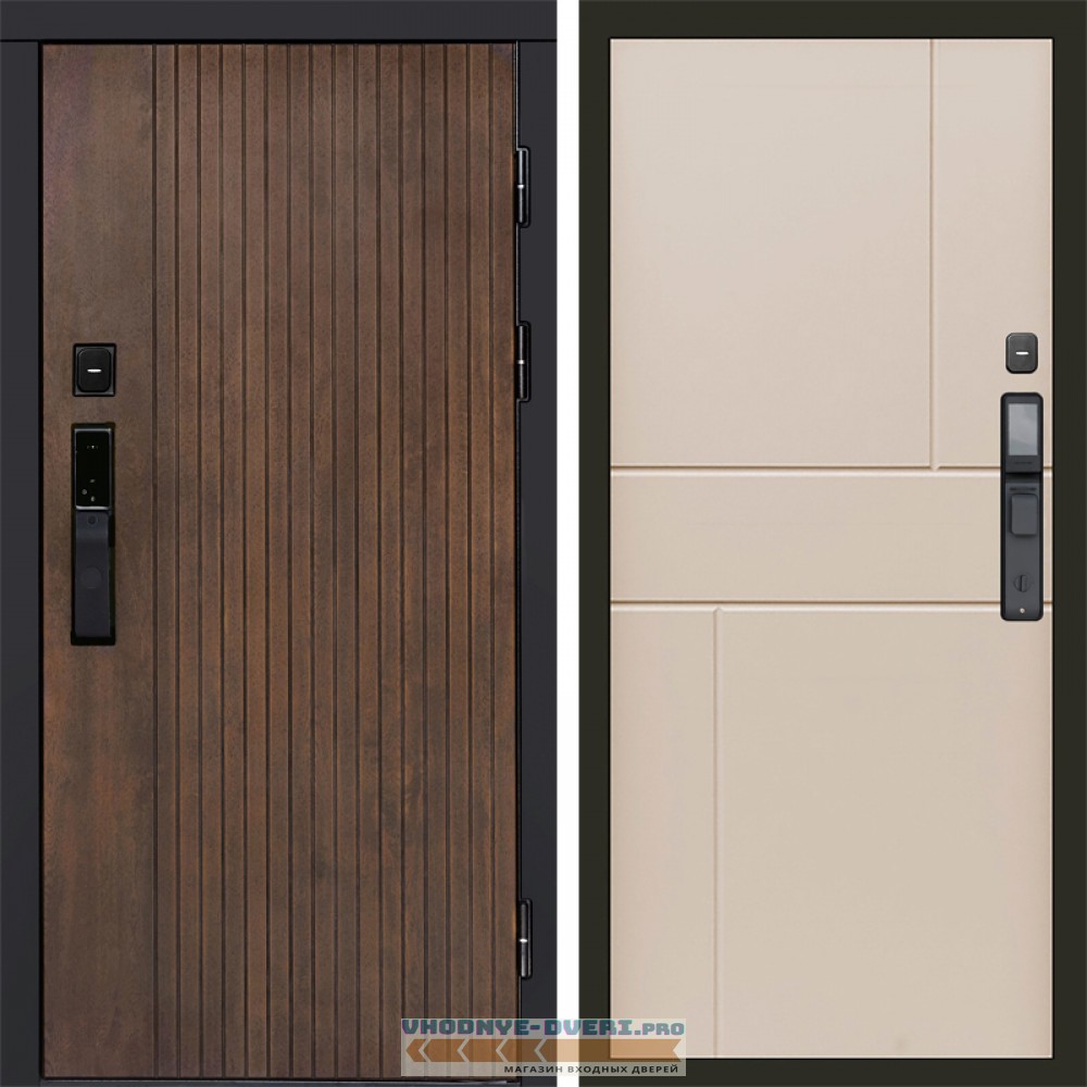 Дверь Termo Door  Smart (Смарт) Твист Ультра Горизонт Слоновая кость