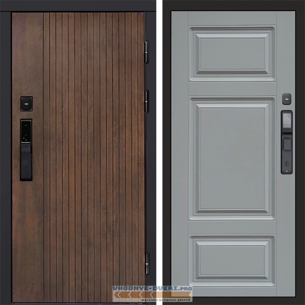 Дверь  Termo Door  Smart (Смарт) Твист Ультра Лион Grey софт