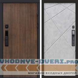 Входная дверь  Smart (Смарт) Твист Ультра Лучи бетон светлый