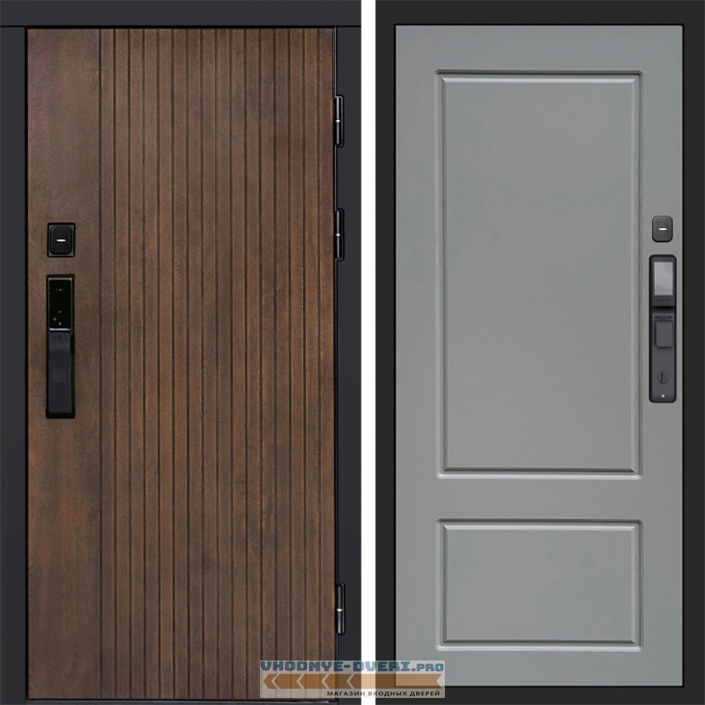 Дверь входная Termo Door  Smart (Смарт) Твист Ультра Марсель Grey софт