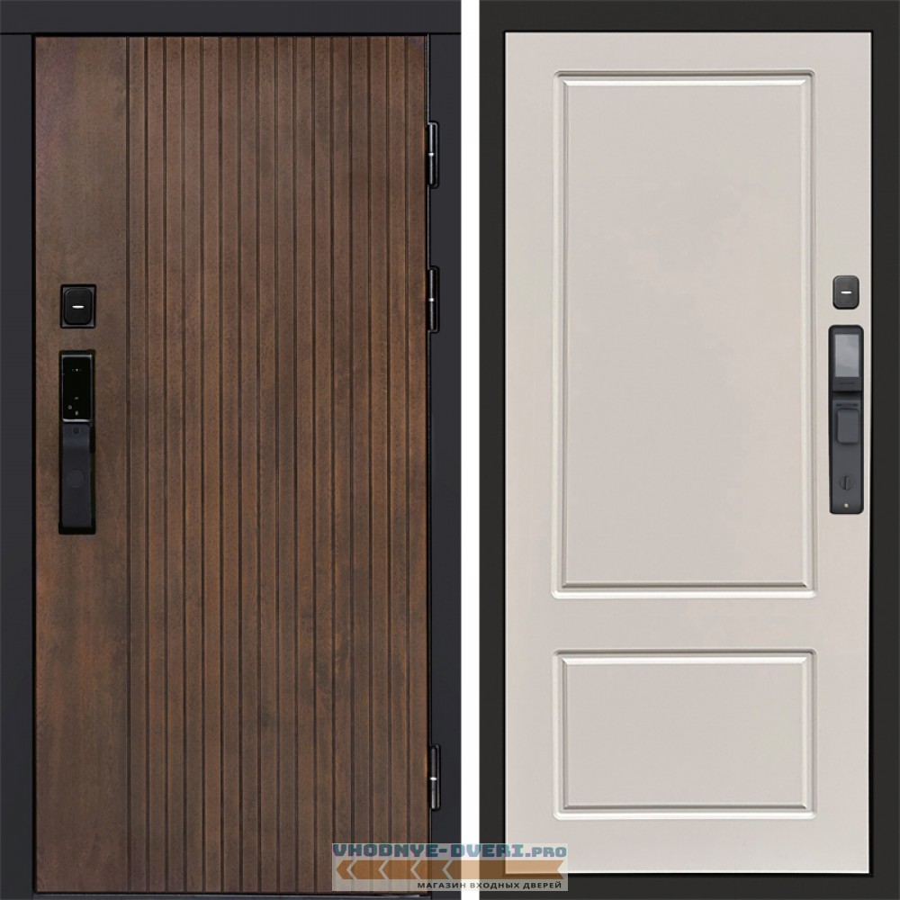 Дверь входная Termo Door  Smart (Смарт) Твист Ультра Марсель Слоновая кость
