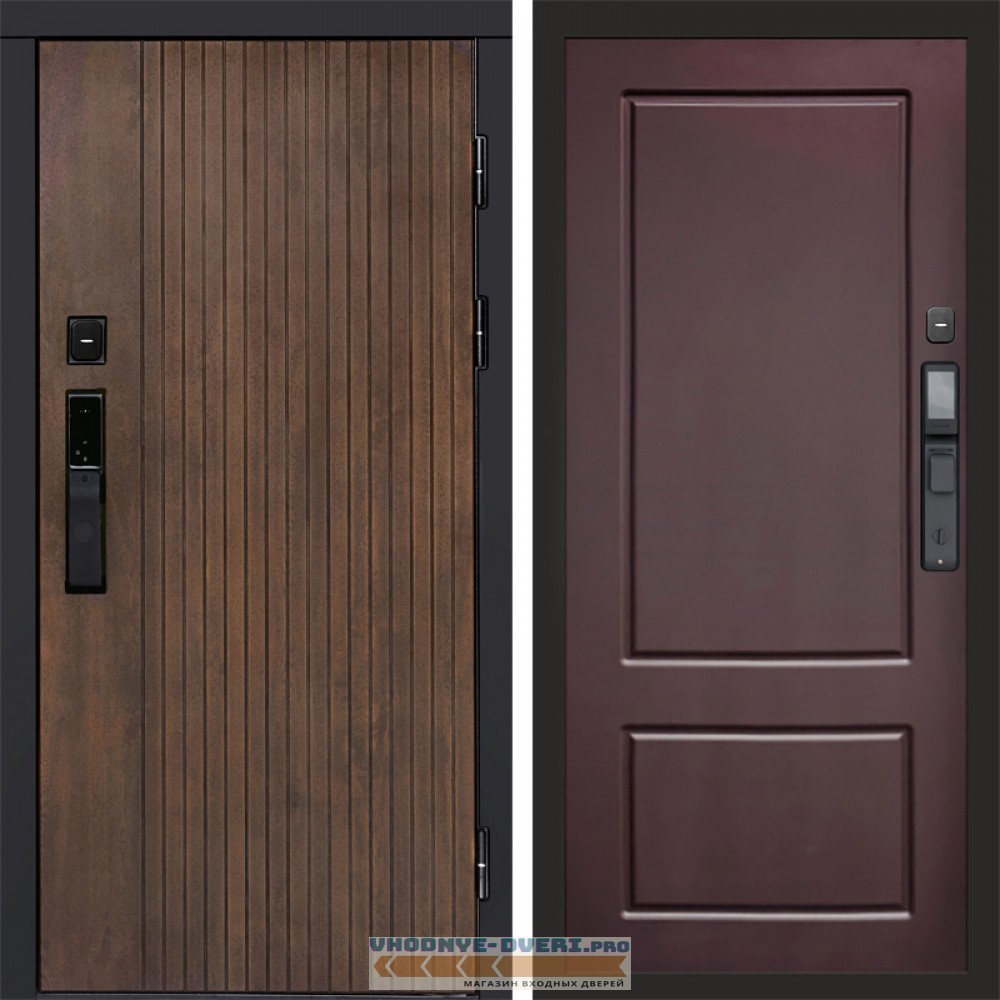 Дверь входная Termo Door  Smart (Смарт) Твист Ультра Марсель Шоколад