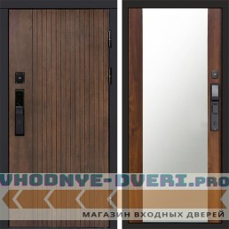 Входная дверь  Smart (Смарт) Твист Ультра Зеркало 27 дуб