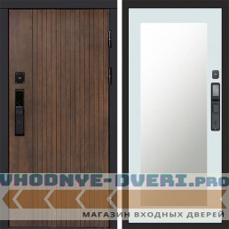 Дверь Termo Door  Smart (Смарт) Твист Ультра Зеркало Триумф Белый софт