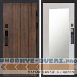 Входная дверь  Smart (Смарт) Твист Ультра Зеркало Триумф лиственница белая
