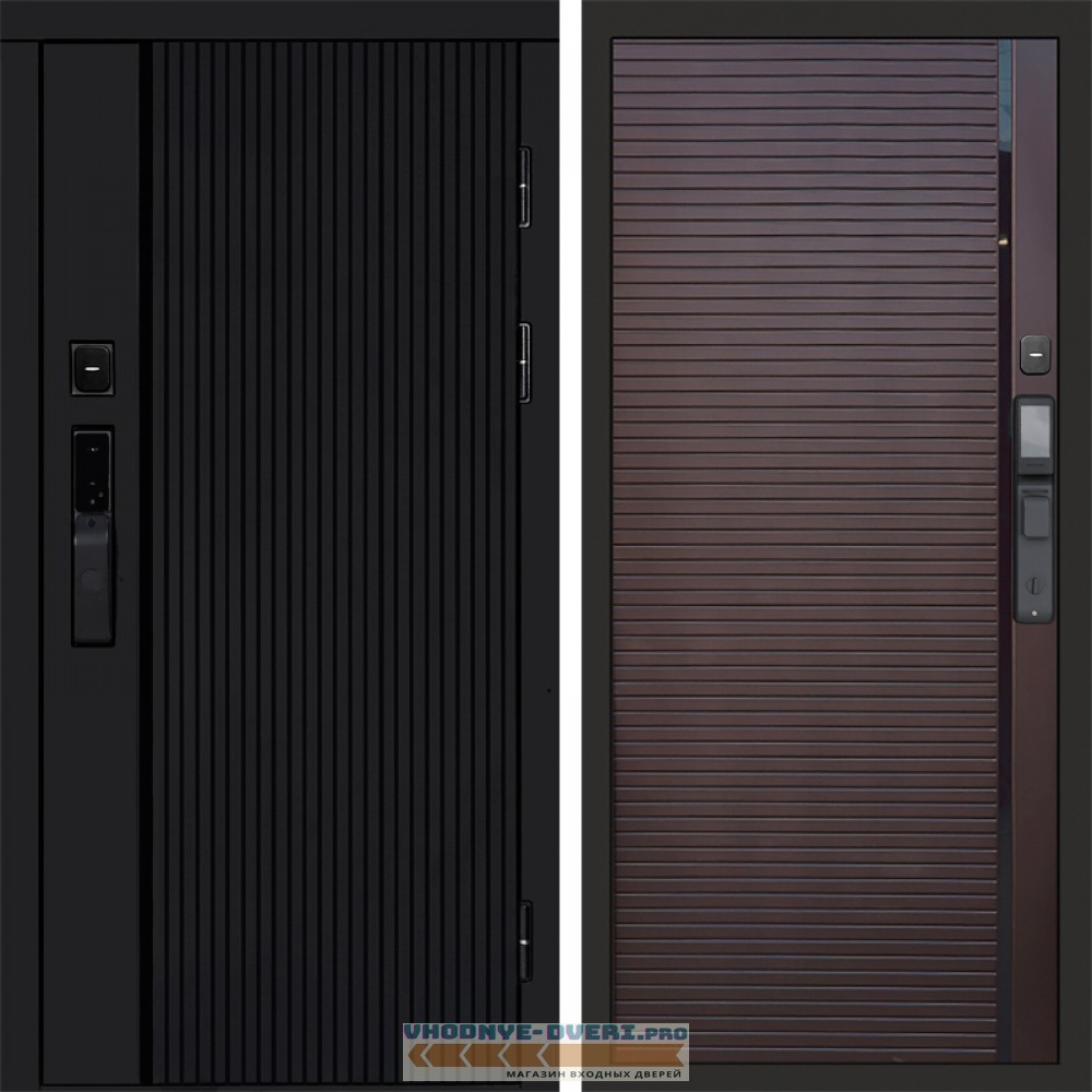 Входная дверь  Smart (Смарт) Твист Блэк (Black) Porte Шоколад