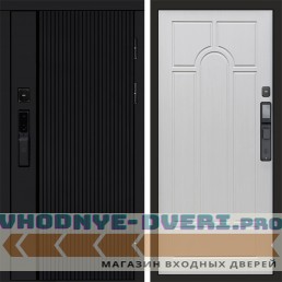 Входная дверь  Smart (Смарт) Твист Блэк (Black) Арка лиственница