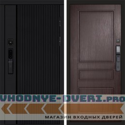 Входная дверь  Smart (Смарт) Твист Блэк (Black) Классика Венге