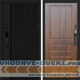 Входная дверь  Smart (Смарт) Твист Блэк (Black) Классика Дуб
