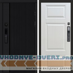 Дверь  Termo Door  Smart (Смарт) Твист Блэк (Black) Лион Лиственница