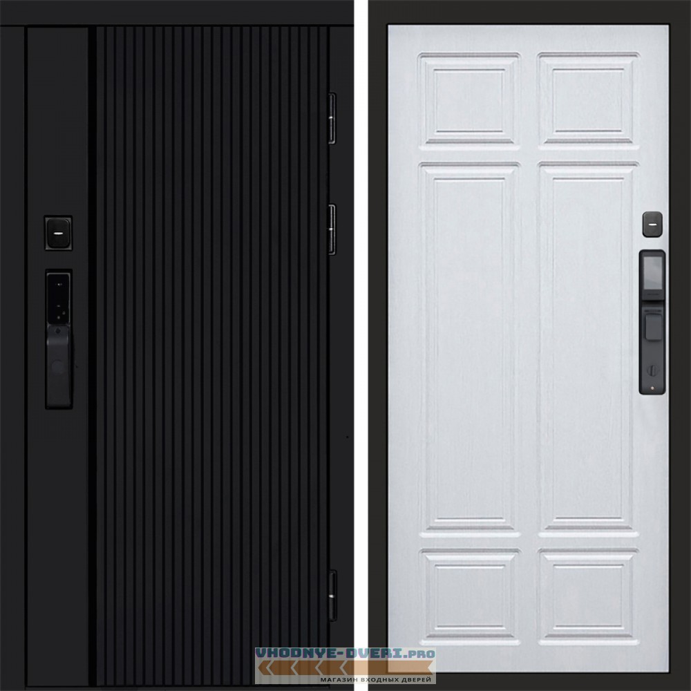 Входная дверь  Smart (Смарт) Твист Блэк (Black) Премиум лиственница
