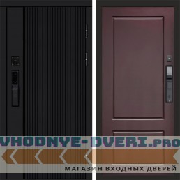 Дверь входная Termo Door  Smart (Смарт) Урбан Блэк (Black) Марсель Шоколад