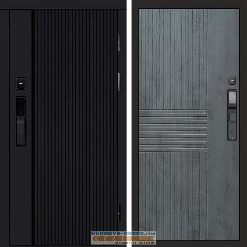 Termo Door  Smart (Смарт) Твист Блэк (Black) Мастино Бетон темный