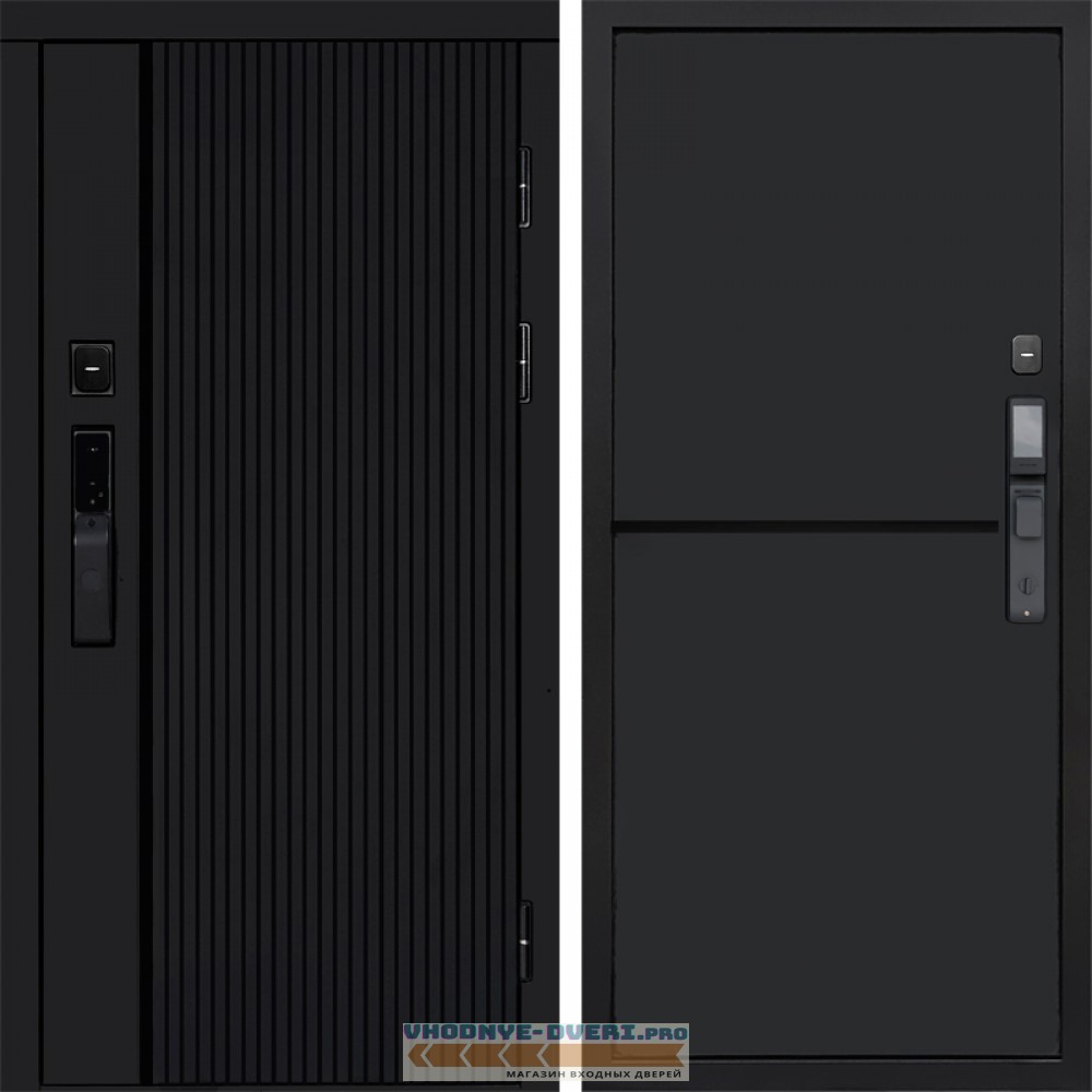 Входная дверь  Smart (Смарт) Твист Блэк (Black) Нео Блэк