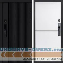 Входная дверь  Smart (Смарт) Твист Блэк (Black) Нео White