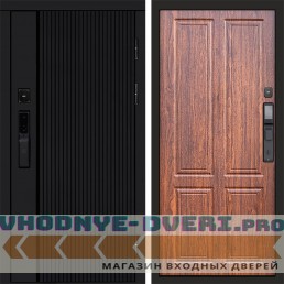 Входная дверь  Smart (Смарт) Твист Блэк (Black) Стандарт орех