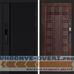 Входная дверь  Smart (Смарт) Твист Блэк (Black) Престиж Венге