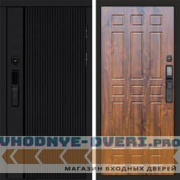 Входная дверь  Smart (Смарт) Твист Блэк (Black) Спарта дуб