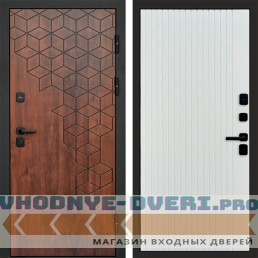 Дверь Termo Door Спейс дуб Flat Белый софт