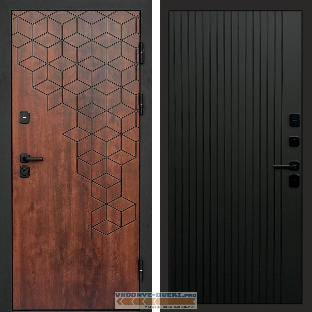 Termo Door Спейс дуб Flat Черный кварц