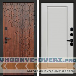 Входная дверь Спейс дуб Гранд Белый Софт