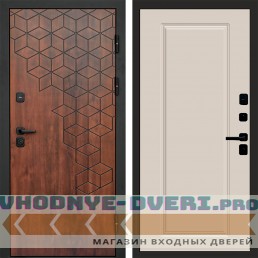 Входная дверь Termo Door Спейс дуб Гранд Слоновая кость