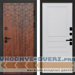 Входная дверь Спейс дуб Классика Белый матовый