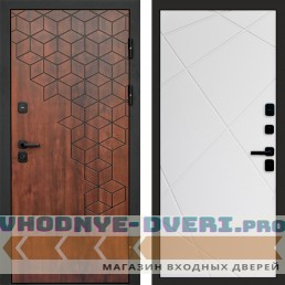 Входная дверь Спейс дуб Лучи белый