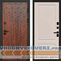 Дверь входная Termo Door Спейс дуб Марсель Слоновая кость