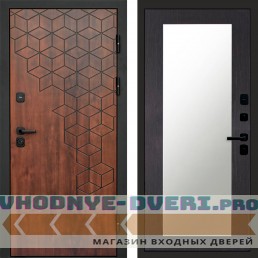 Входная дверь Спейс дуб Зеркало триумф венге