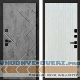 Дверь Termo Door Стоун Бетон Flat Белый софт