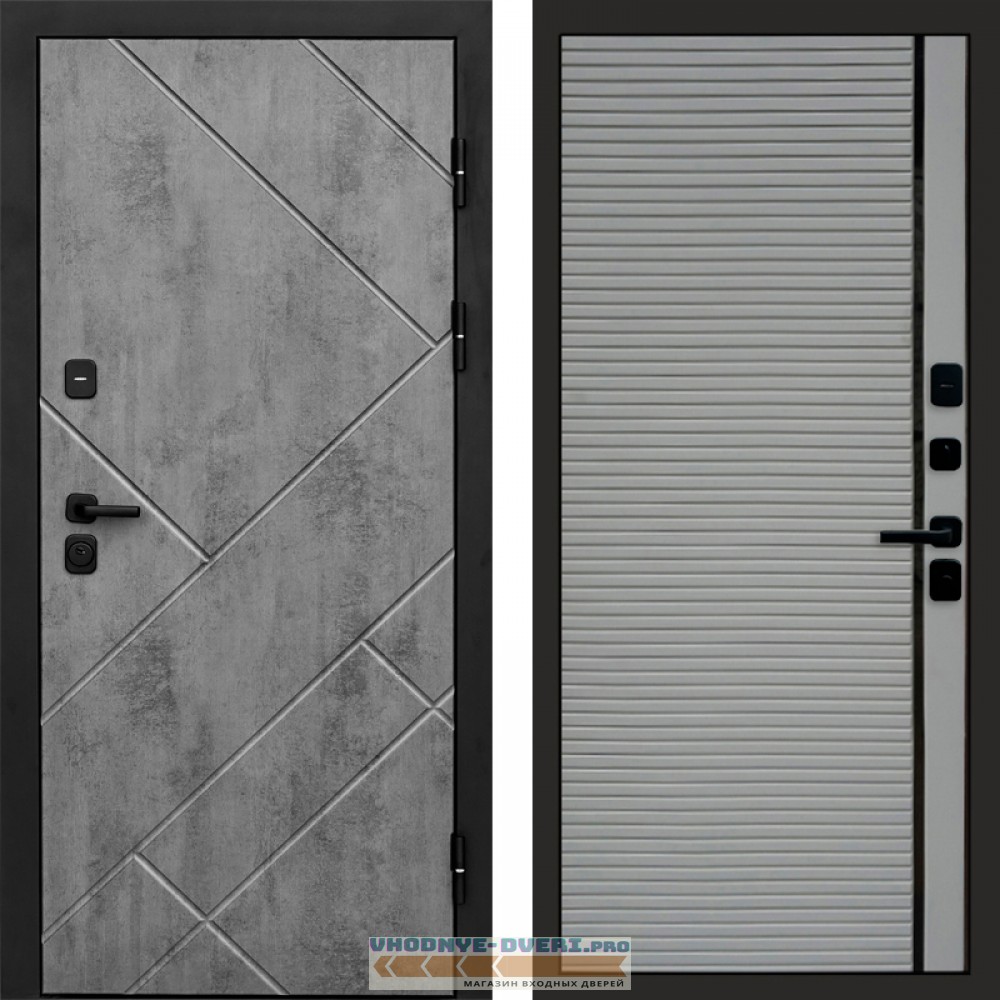 Входная дверь Стоун Бетон Porte Grey софт