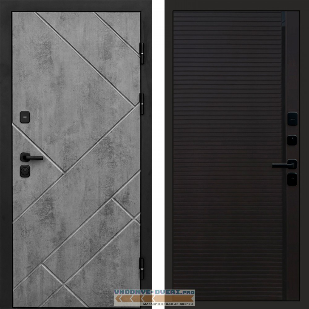 Входная дверь Стоун Бетон Porte black