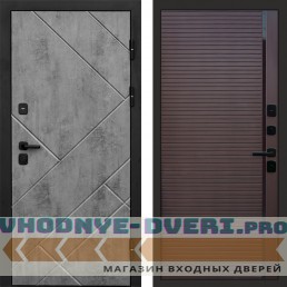 Входная дверь Стоун Бетон Porte Шоколад