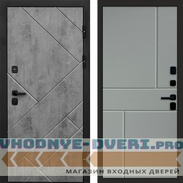 Дверь Termo Door Стоун Бетон Горизонт Grey софт