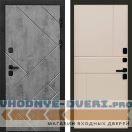 Дверь Termo Door Стоун Бетон Горизонт Слоновая кость