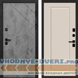 Входная дверь Termo Door Стоун Бетон Гранд Слоновая кость