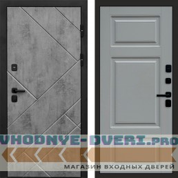Дверь  Termo Door Стоун Бетон Лион Grey софт
