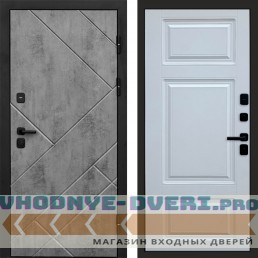 Дверь  Termo Door Стоун Бетон Лион Белый софт