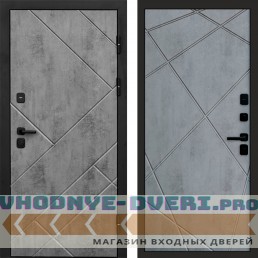 Входная дверь Стоун Бетон Лучи бетон темный