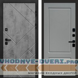 Дверь входная Termo Door Стоун Бетон Марсель Grey софт