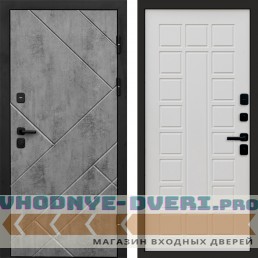 Входная дверь Стоун Бетон Престиж белый матовый