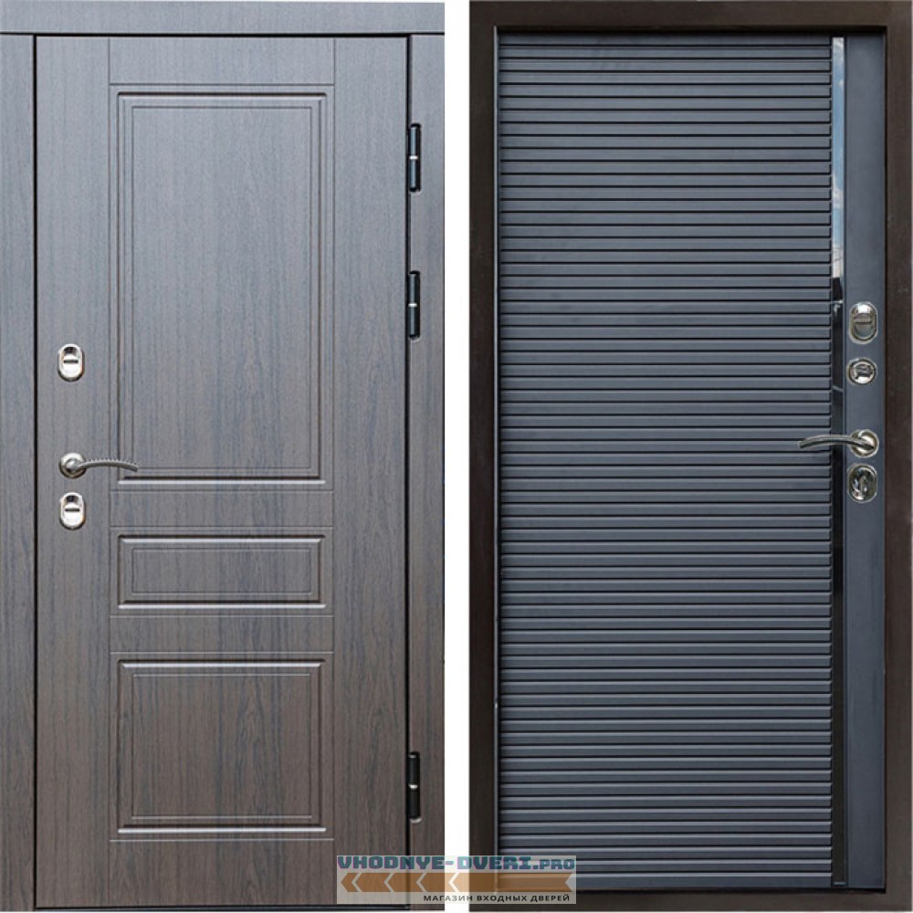Входная дверь Termo Door Сибирь Термо ПРЕМИУМ Орегон Венге Porte black