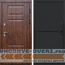 Входная дверь Termo Door Сибирь Термо ПРЕМИУМ Орех НЕО Black
