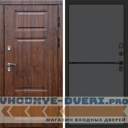 Входная дверь Termo Door Сибирь Термо ПРЕМИУМ Орех НЕО Графит