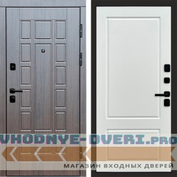 Дверь входная Termo Door Виргиния Венге Марсель Белый софт