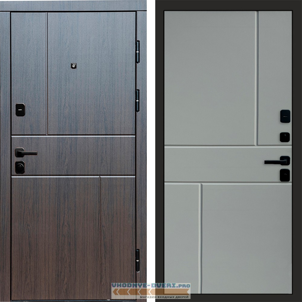 Дверь Termo Door Вертикаль венге Горизонт Grey софт