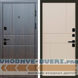 Дверь Termo Door Вертикаль венге Горизонт Слоновая кость