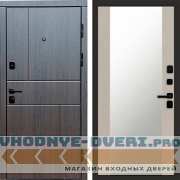 Дверь Termo Door Вертикаль венге Зеркало 27 Слоновая кость