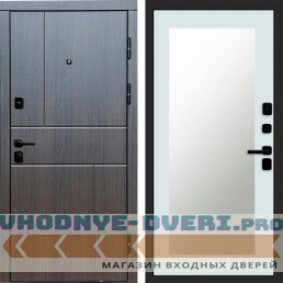 Дверь Termo Door Вертикаль венге Зеркало Триумф Белый софт